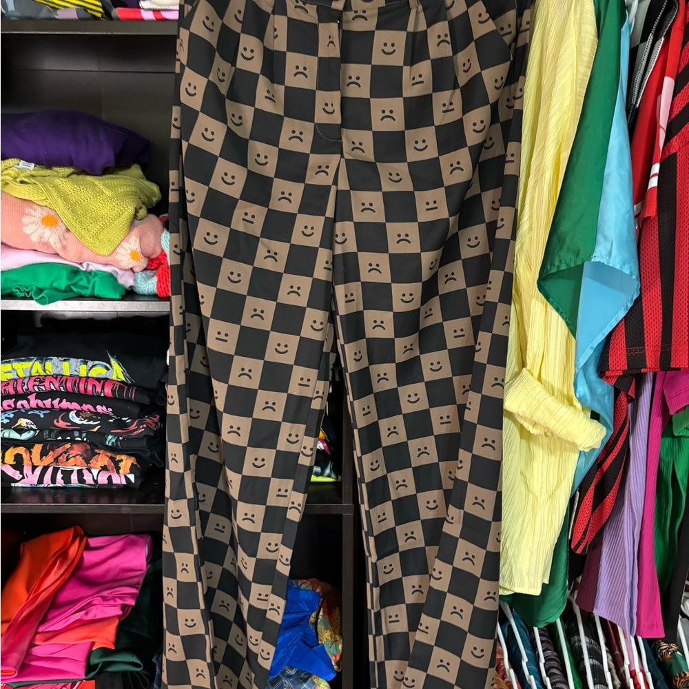 Dressed in LALA Brown Checkered Pants